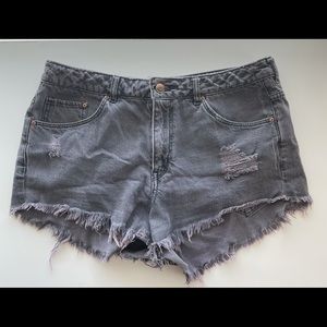 Black Denim Shorts